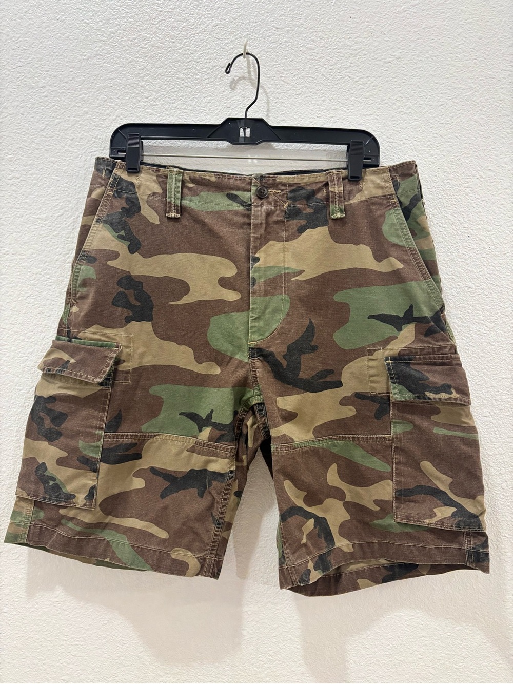Polo Ralph Lauren Men's Camo Cargo Shorts Size 32 Relaxed Fit Military Utility